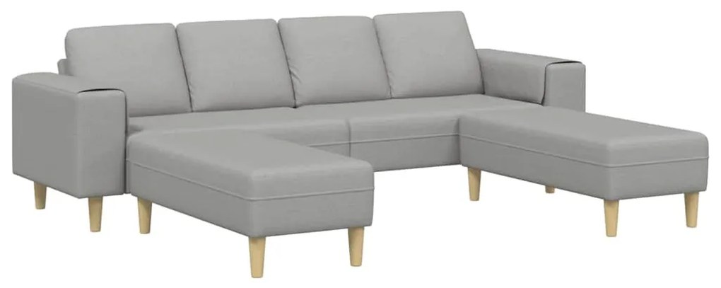 vidaXL Σετ Καναπέ 3 pcs Σκούρο γκρι ύφασμα