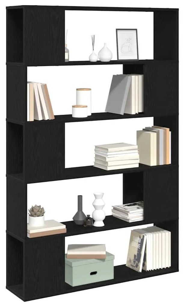 vidaXL Κέντρο ψυχαγωγίας Μαύρο 100 x 24 x 155 cm Επεξεργασμένο ξύλο