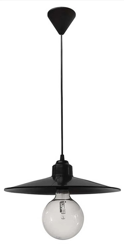 Φωτιστικό Οροφής Κρεμαστό LP-180K 1/L 11-0160 Black Plastic