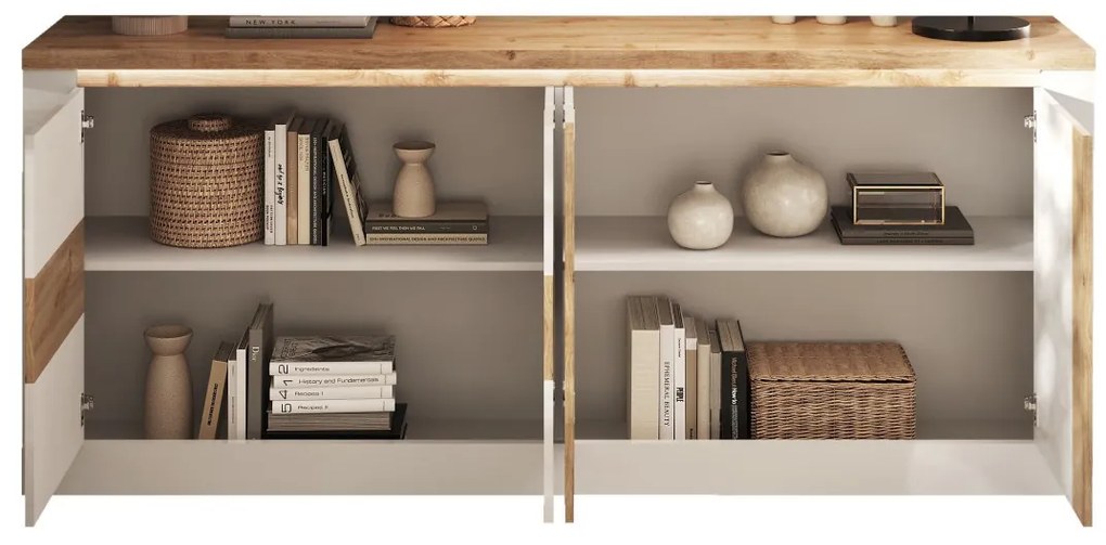 Έπιπλο Τηλεόρασης Ανθρακί Οξειδωμένο 121x43x57