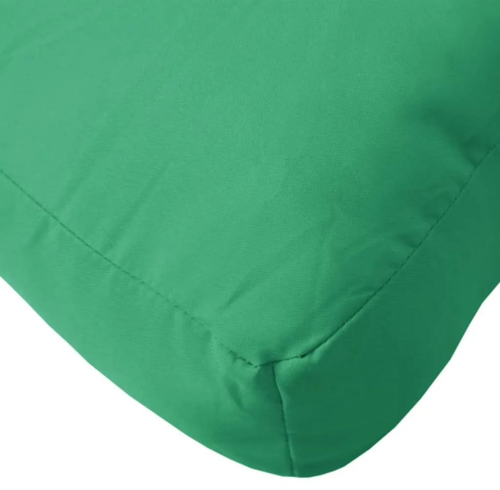 Μαξιλάρι Παλέτας Πράσινο 58 x 58 x 10 εκ. από Ύφασμα - Πράσινο