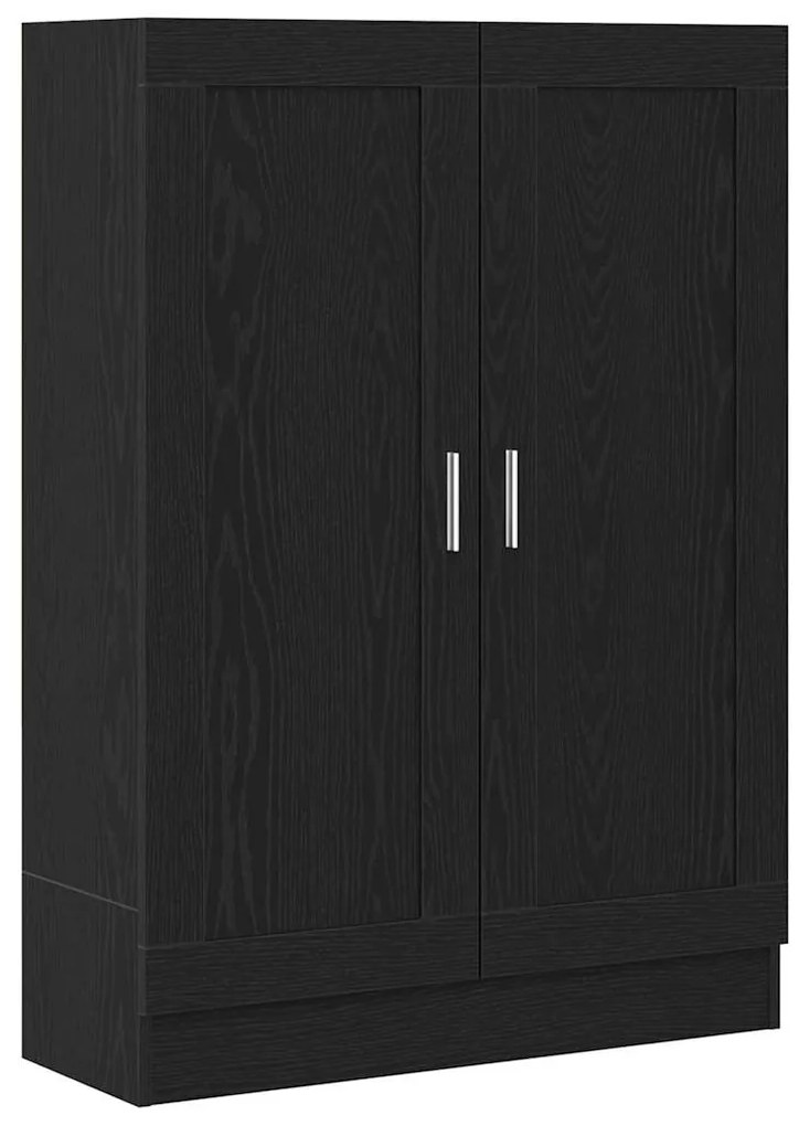 vidaXL Βιβλιοθήκη Μαύρη δρυς 82.5 x 30.5 x 115 εκ. Επεξεργασμένο ξύλο