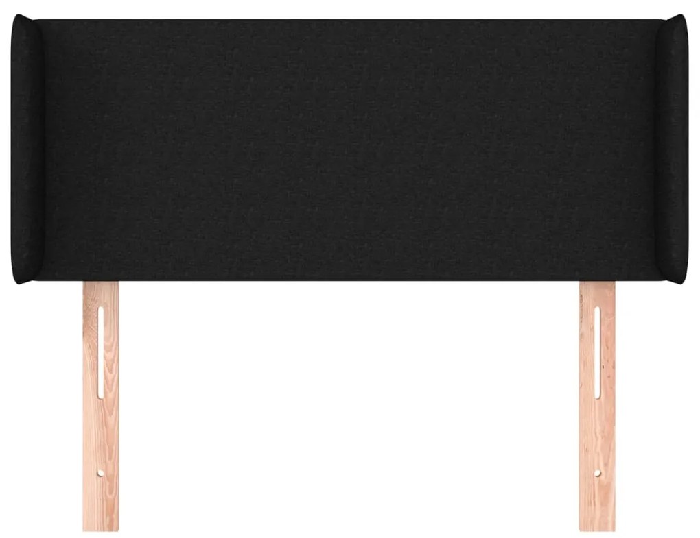 vidaXL Κεφαλάρι με Πτερύγια Μαύρο 83x16x78/88 εκ. Υφασμάτινο
