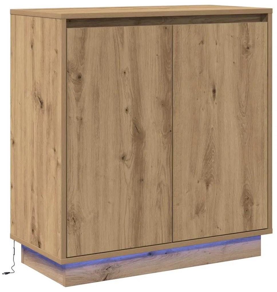 vidaXL Κομοδίνο Artisan Oak 71 x 34.5 x 75 εκ. Επεξεργασμένο ξύλο