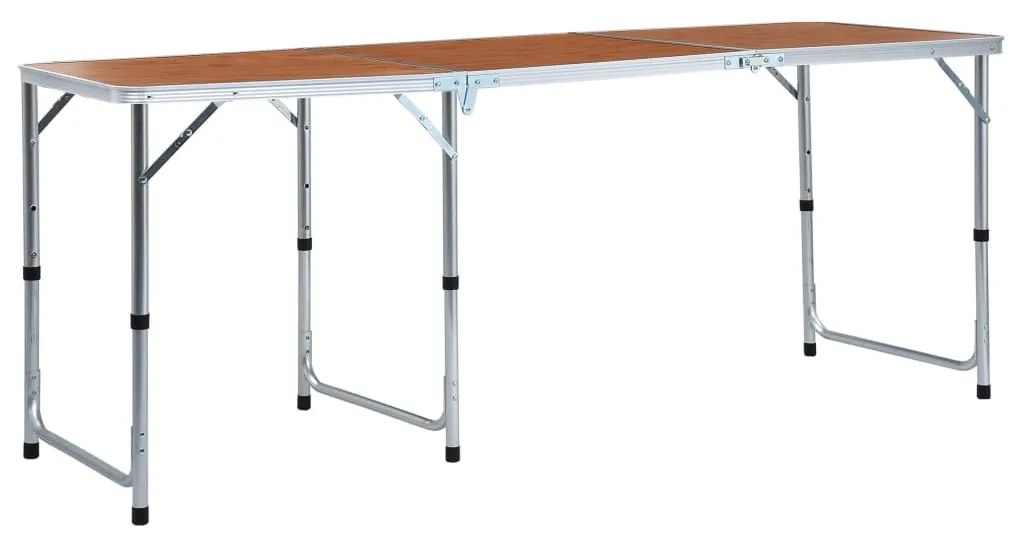 vidaXL Τραπέζι Κάμπινγκ Πτυσσόμενο 180 x 60 εκ. Αλουμινίου