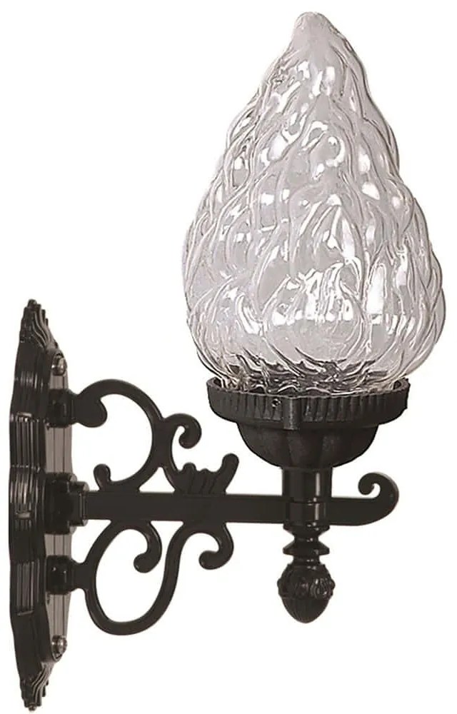 Φωτιστικό Τοίχου - Απλίκα 685AVN1276 22x15x40cm E27 40W Black Opviq