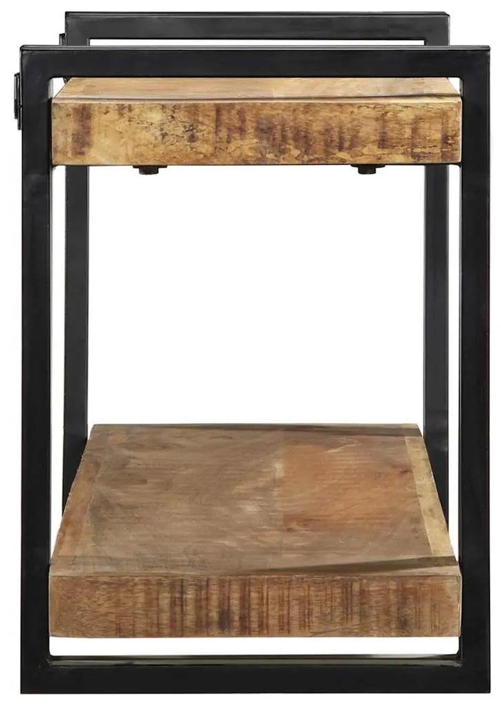 Ράφι τοίχου 110x33x45 cm Στερεό ακατέργαστο ξύλο Mango - Καφέ