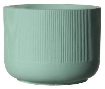 Supergreens Γλάστρα Πήλινη Οβάλ "Petal" Πράσινο Ανοιχτό S 28x28x21 εκ..