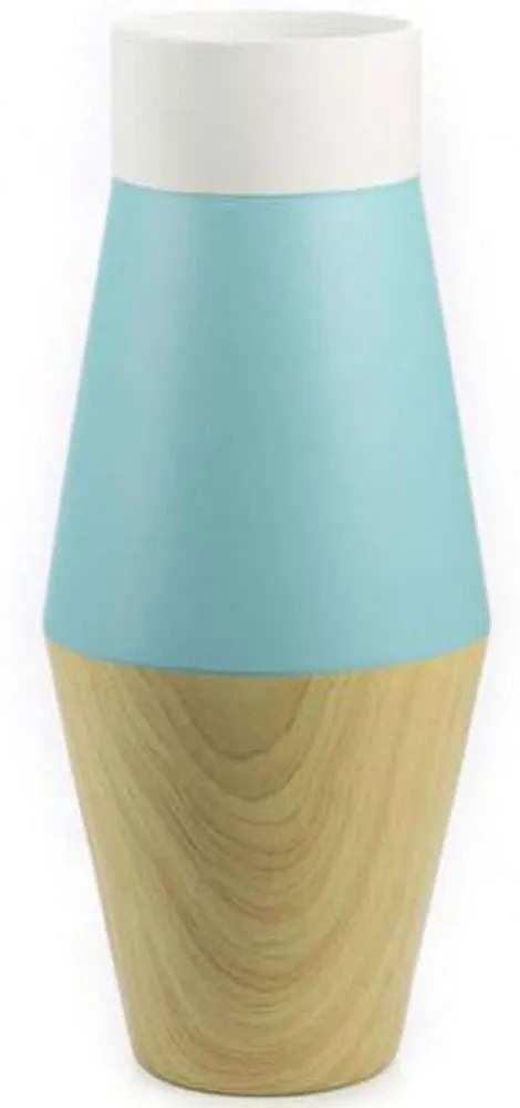 Βάζο Κεραμικό Contemporary A-1010-8 15x15x30cm Multi Supergreens Ceramic