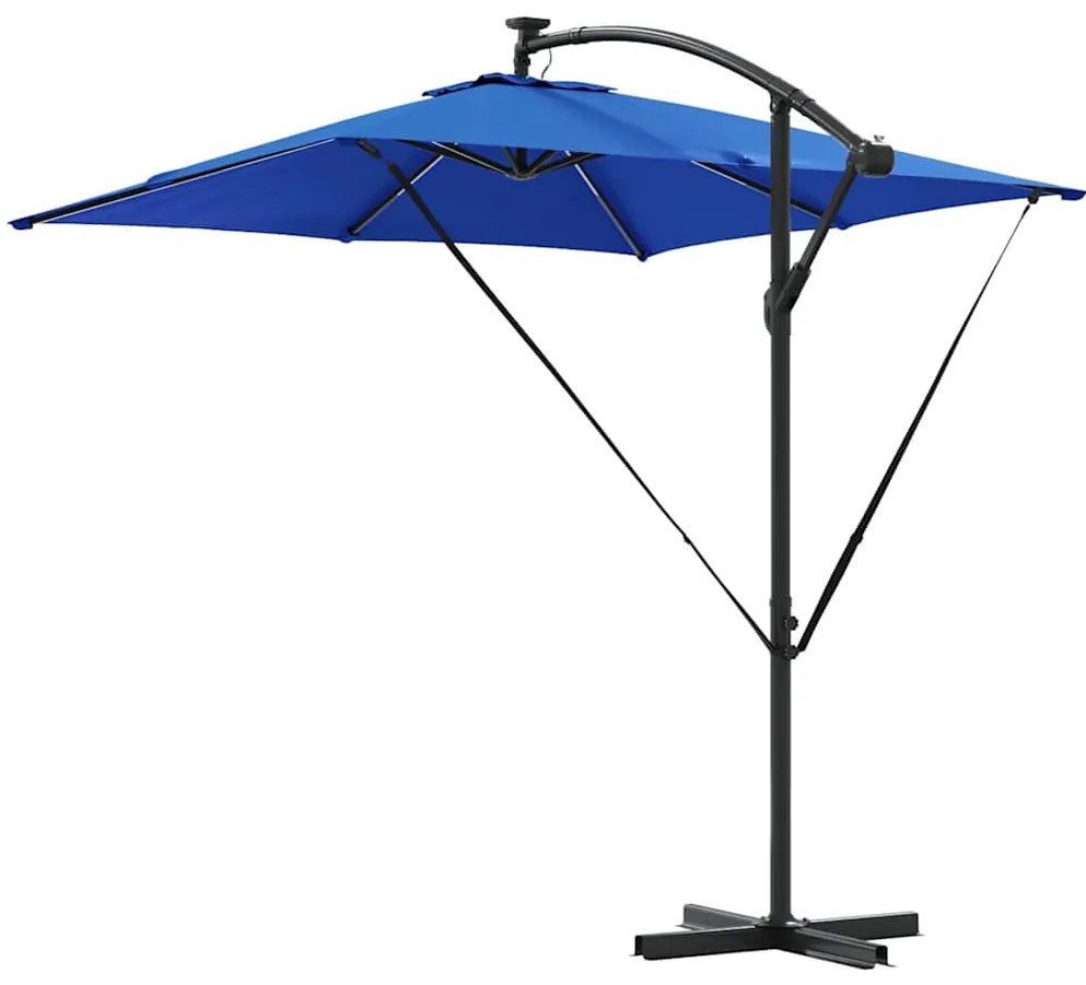 vidaXL Ομπρέλα Cantilever Banana Μπλε 249 x 249 x 250 εκ.