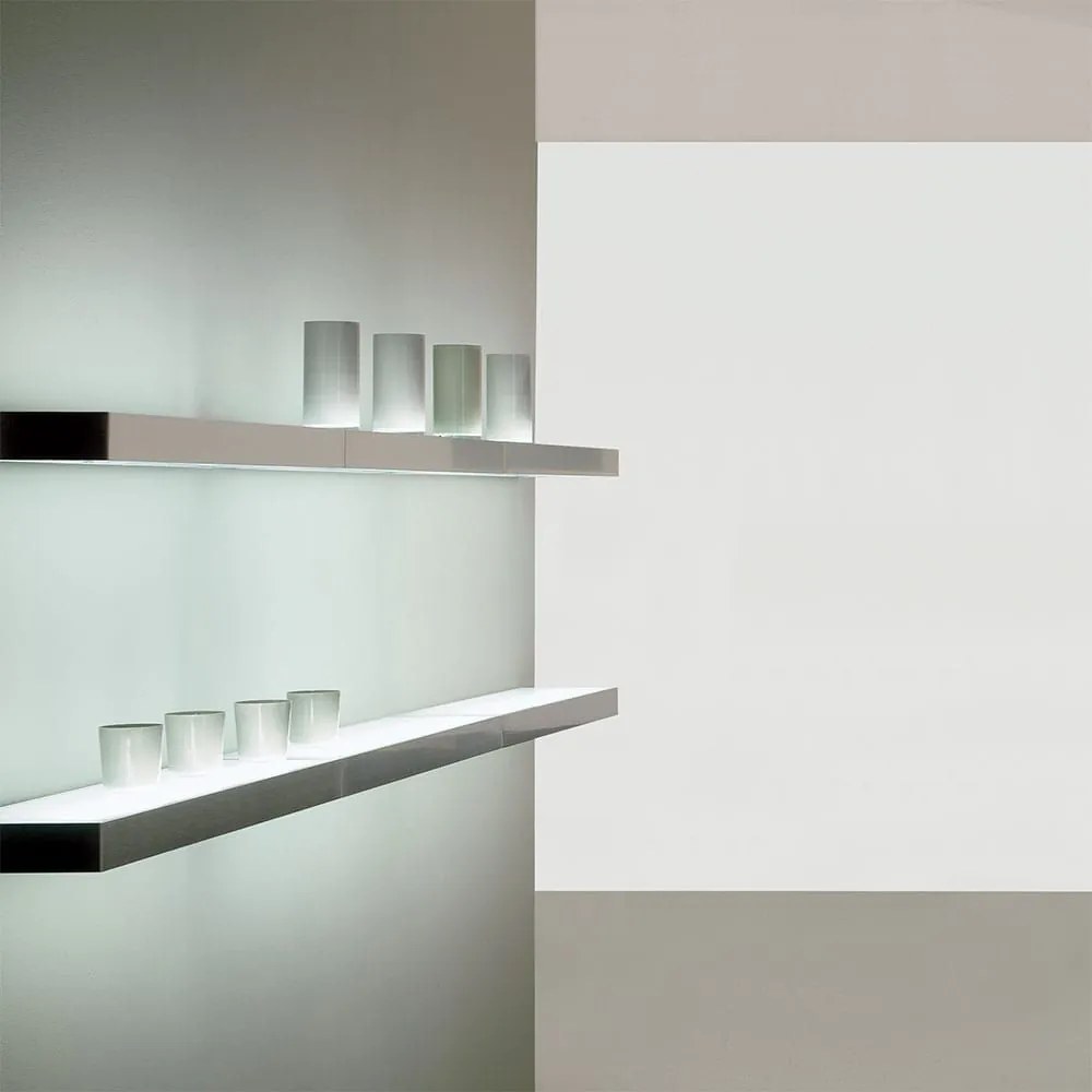 Ράφι Φωτιζόμενο Teo 200-188045 45x20cm 8w 4000K White Aluminium, Glass