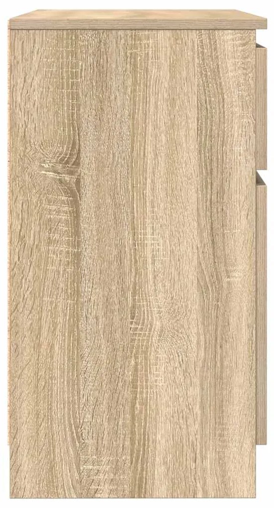Συρταριέρα με Συρτάρια Sonoma Δρυς 71x35x65 εκ. από Επεξ. Ξύλο - Καφέ