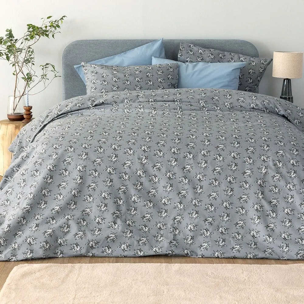 Σεντόνια FB0230 (Σετ 4τμχ) Grey Palamaiki Υπέρδιπλo 240x265cm 100% Cotton