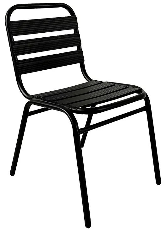 Σετ κήπου - Τραπεζαρία Sussie - Watson 3 τεμ. μέταλλο μαύρο - γυαλί Φ60x70 εκ. 60x60x70 εκ.