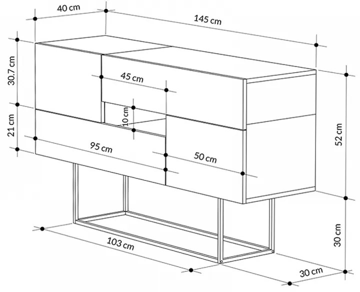 ΜΠΟΥΦΕΣ EROS MEGAPAP ΦΥΣΙΚΟ ΟΞΙΑΣ - ΑΝΘΡΑΚΙ 145X40X82ΕΚ.