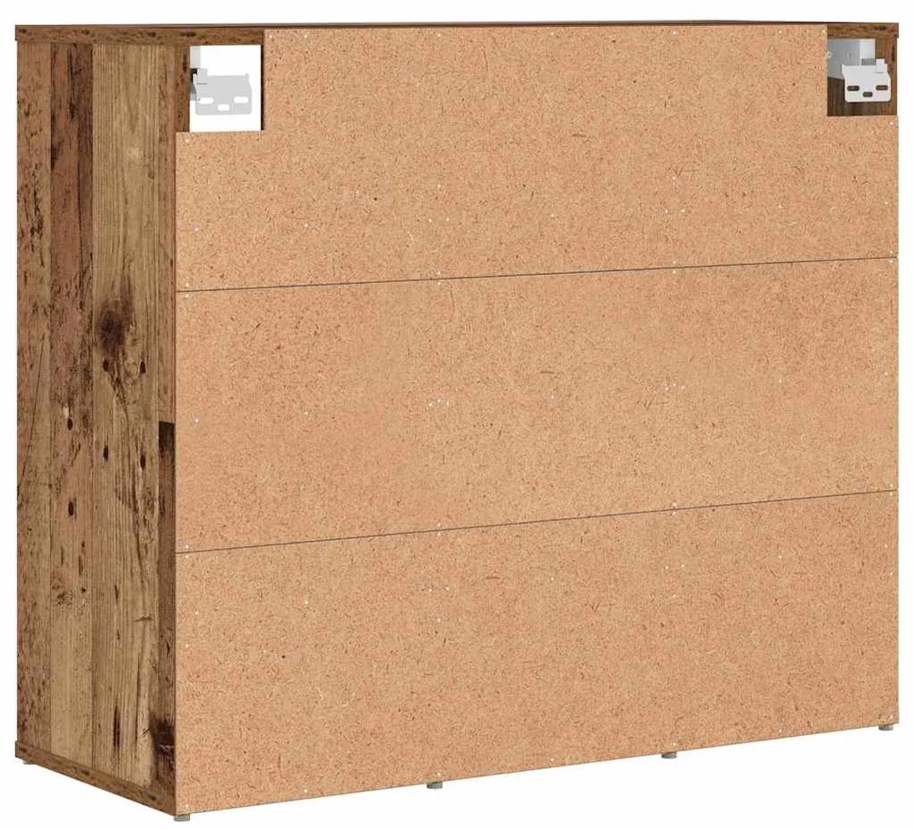 vidaXL Ντουλάπα Παπουτσιών με ράφι Παλιό ξύλο 77,5 x 30 x 67 εκ.