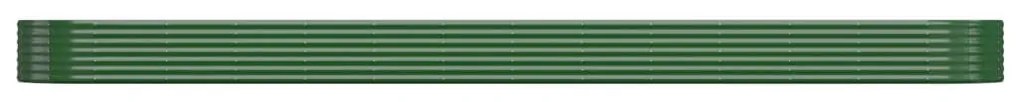 Ζαρντινιέρα Πράσινη 544x100x36 εκ. Ατσάλι Ηλεκτρ. Βαφή Πούδρας - Πράσινο