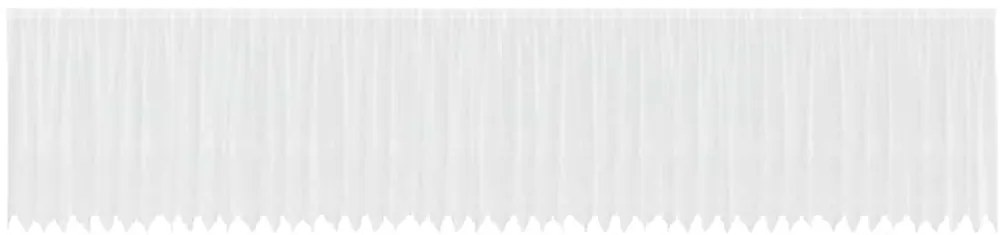 vidaXL Κουρτίνες με κουρτίνες Floral Λευκό 1200 x 180 εκ. Πολυεστέρας