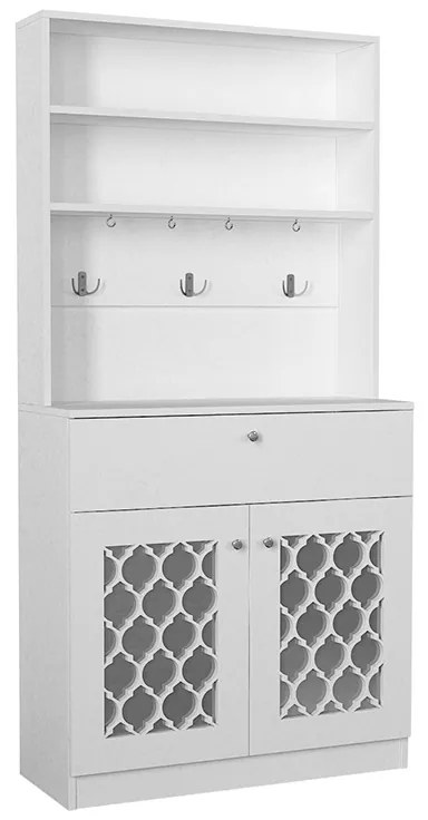 ΕΠΙΠΛΟ ΚΟΥΖΙΝΑΣ AXEL MEGAPAP ΧΡΩΜΑ ΛΕΥΚΟ 90X37X183,6ΕΚ.