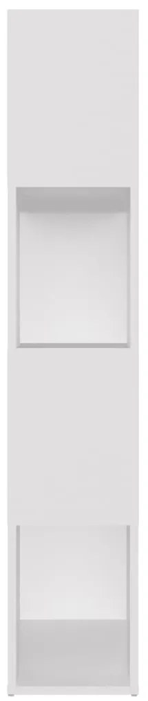 vidaXL Βιβλιοθήκη/Διαχωριστικό Χώρου Λευκό 80x24x124,5 εκ. Μοριοσανίδα