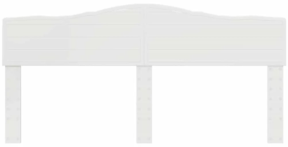 vidaXL Κεφαλάρι με κεφαλάρι Λευκό 200 cm Επεξεργασμένο ξύλο