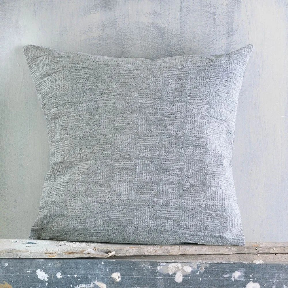 Μαξιλαροθήκη Διακοσμητική Kevya Grey Ρυθμός 40Χ40 Chenille,Cotton,Polyester