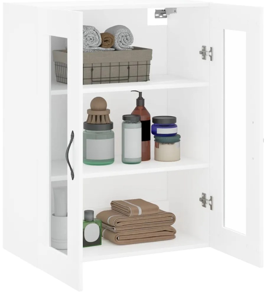 vidaXL Ντουλάπι Τοίχου Λευκό 69,5 x 34 x 90 εκ. από Επεξεργασμένο Ξύλο