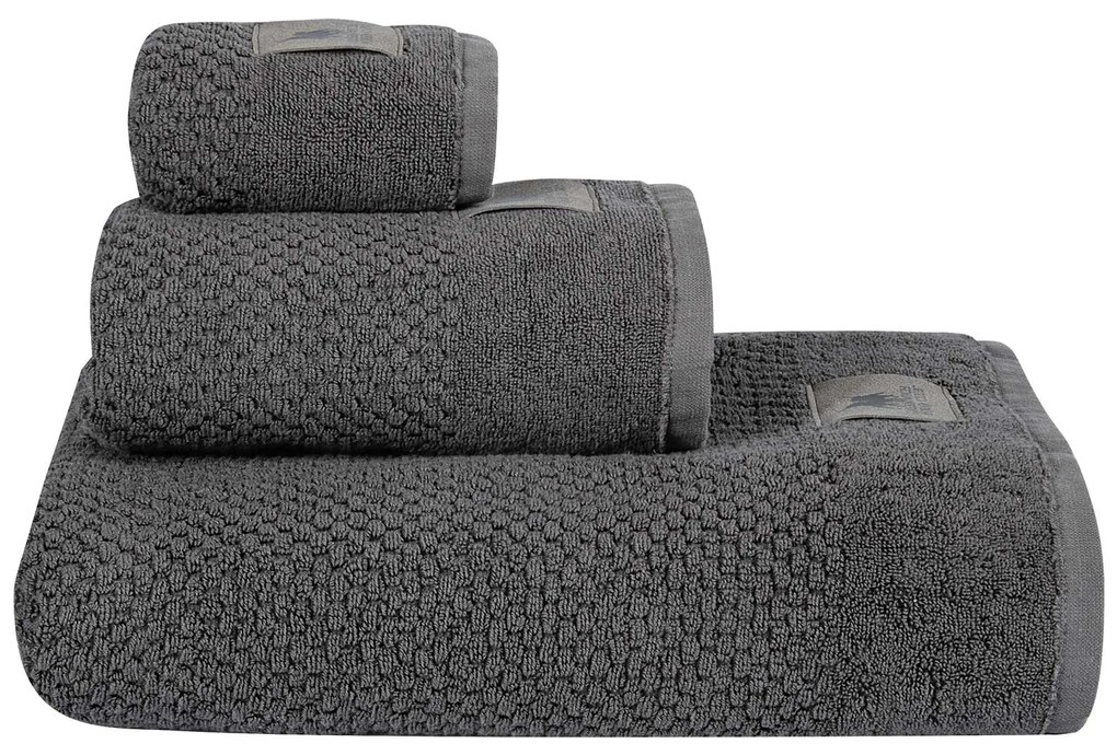 Πετσέτα Βαμβακερή Σώματος 80x160εκ. Premium 4118 Dark Grey Greenwich Polo Club
