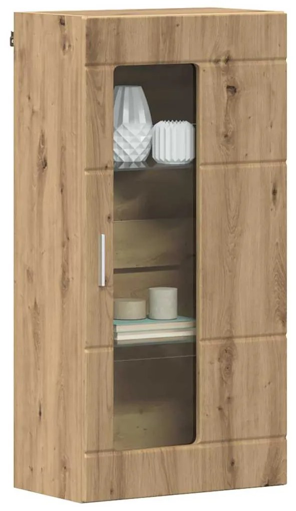 vidaXL Ντουλάπα τοίχου με ράφι Επιτοίχιο artisan δρυς 55 x 29 x 100 εκ