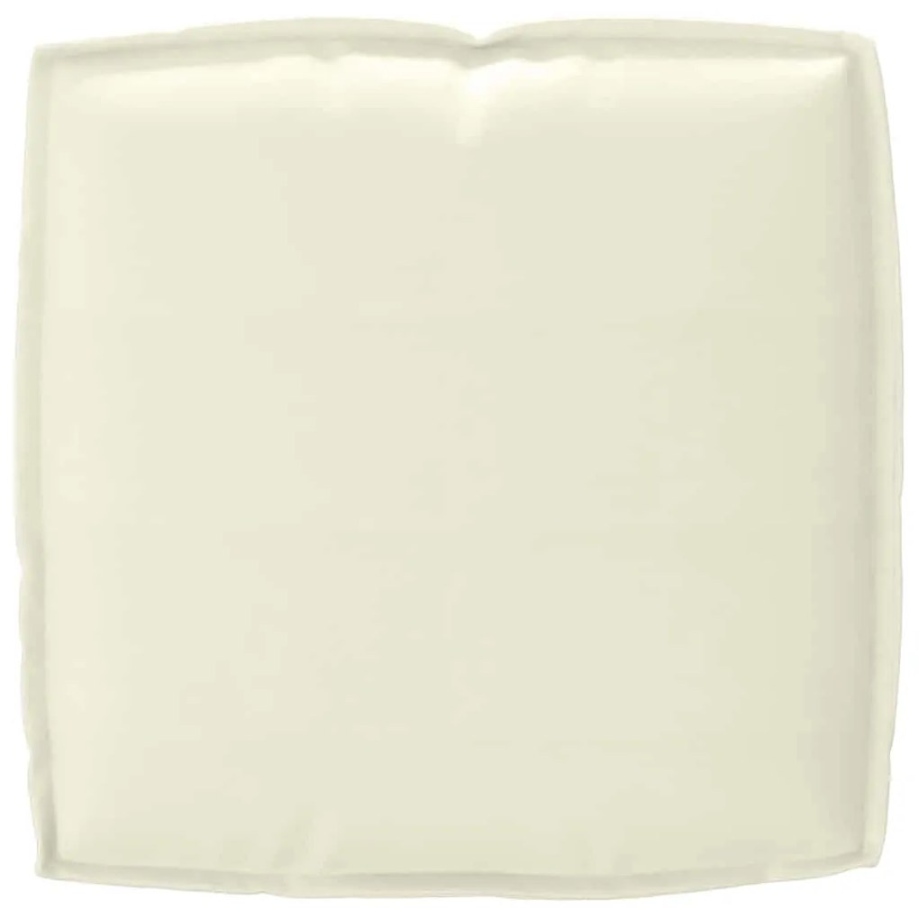 vidaXL Μαξιλάρι παλέτας για κάθισμα Κρεμ 50 x 50 x 12 cm Ύφασμα Oxford