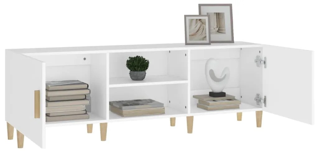 vidaXL Έπιπλο Τηλεόρασης Λευκό 150 x 30 x 50 εκ. Επεξεργασμένο Ξύλο