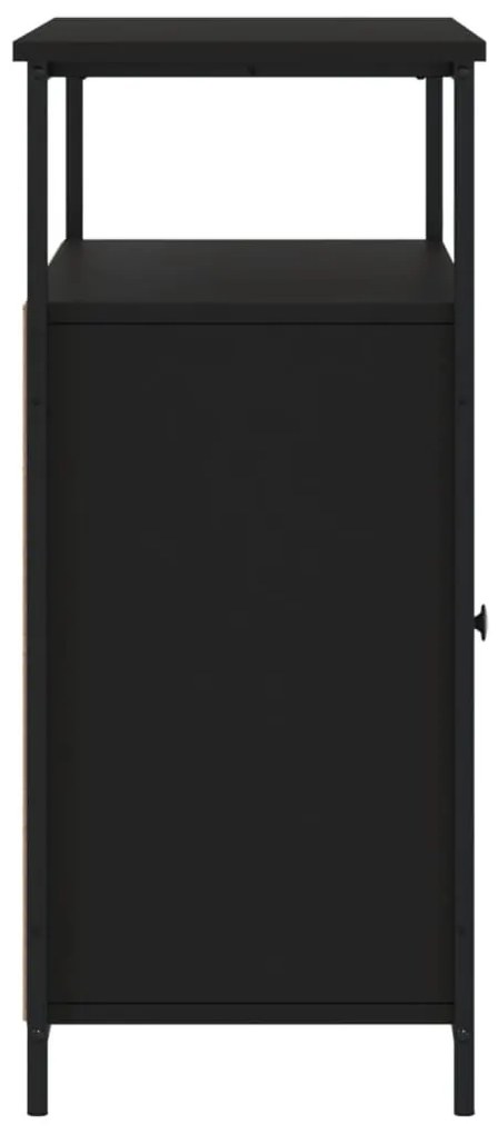 vidaXL Μπουφές Μαύρος 100x35x80 εκ. από Επεξεργασμένο Ξύλο