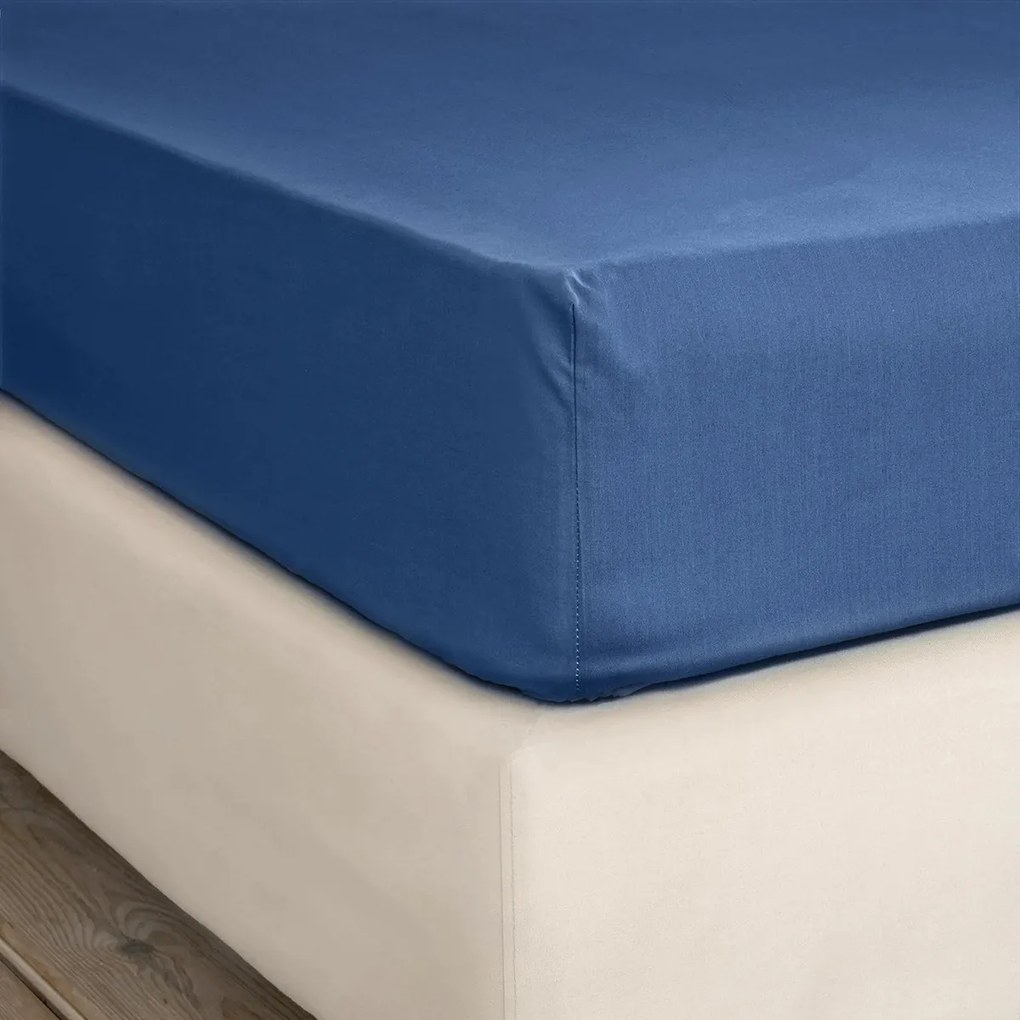 Σεντόνι Υπέρδιπλο Επίπεδο (240x260) Nima Unicolors SS24 Μπλε