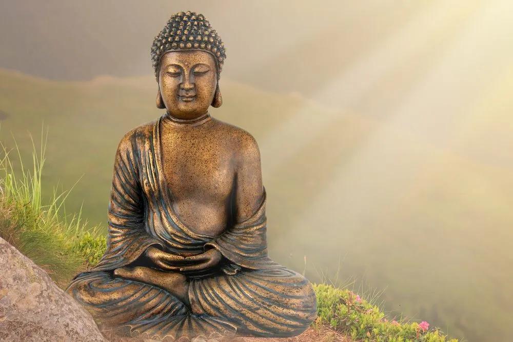 Εικόνα του αγάλματος του Βούδα σε θέση διαλογισμού - 120x80