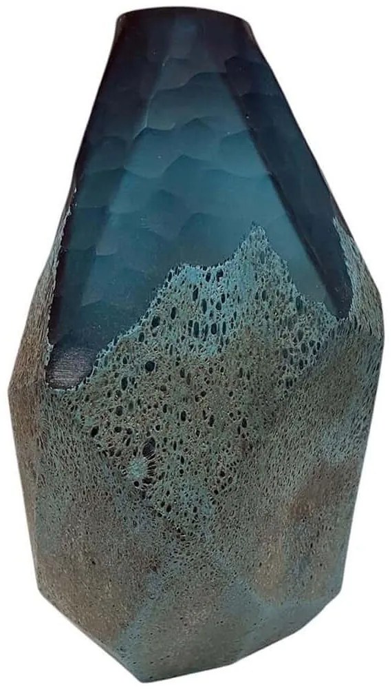 Βάζο DWQA1003 19x32cm Blue Espiel Γυαλί