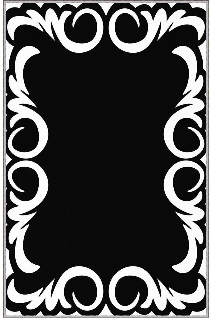Χαλί Eexfab874 369HFT3923 Black-White Conceptum Hypnose 80X300cm