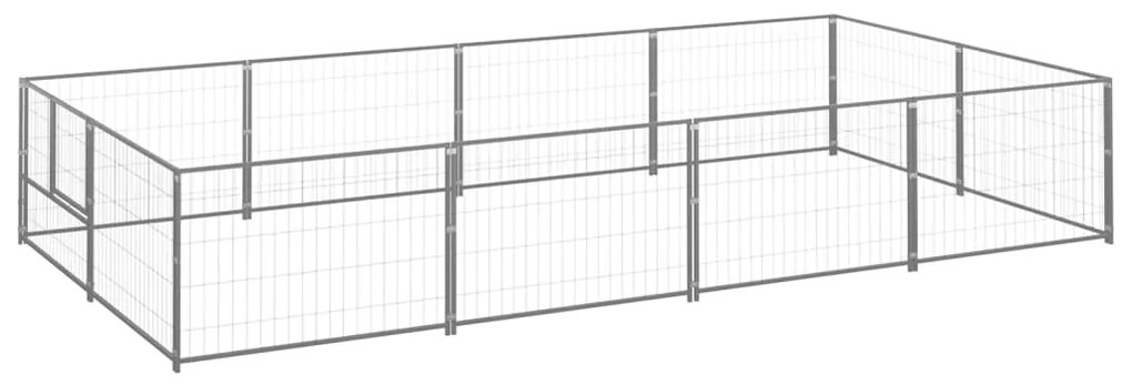 Σπιτάκι Σκύλου Ασημί 8 μ² Ατσάλινο