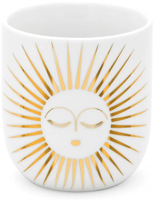 Κούπα Πορσελάνινη Sunny RD0051454 Φ7,5x8,3cm 200ml White-Gold Raeder Πορσελάνη