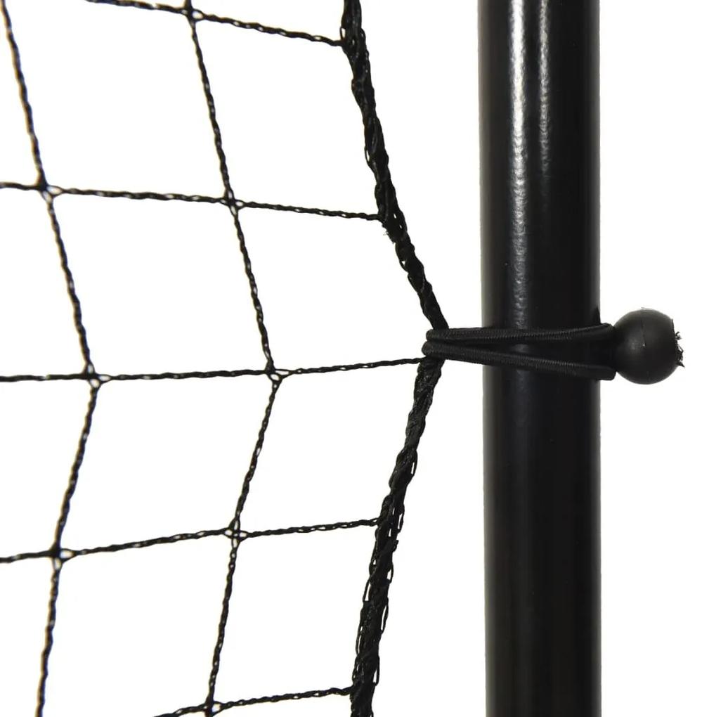 Δίχτυ Ποδοσφαίρου Μαύρο 366 x 90 x 183 εκ. από Πολυεστέρα - Μαύρο