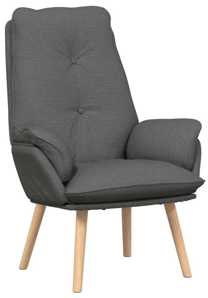 vidaXL Χαλαρωτική Πολυθρόνα Σκούρο γκρι 69 x 74 x 93 εκ. ύφασμα