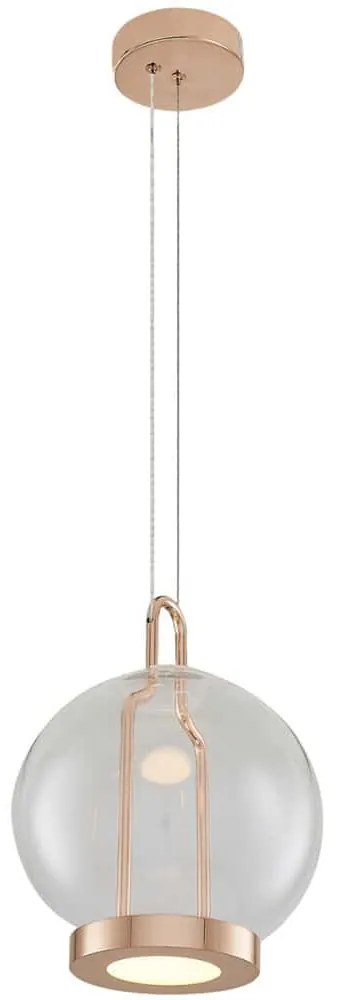 Φωτιστικό Οροφής 701CHD1610 Φ18x120cm Led 1300lm 13W 3000K Gold Opviq