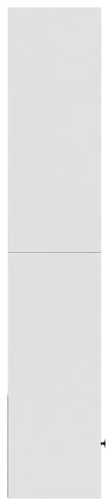 vidaXL Βιβλιοθήκη Λευκή 40x36x189 εκ. από Επεξεργασμένο Ξύλο