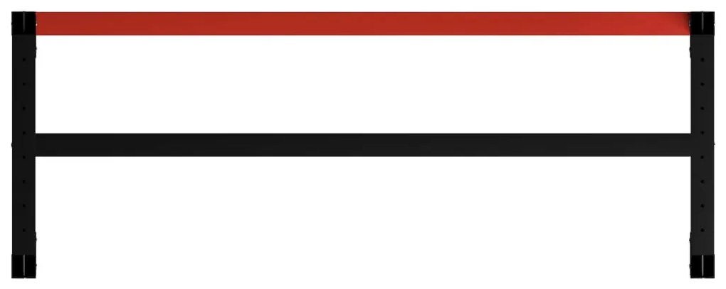 vidaXL Σκελετός Πάγκου Εργασίας Μαύρο/Κόκκινο 150x57x79 εκ. Μεταλλικός