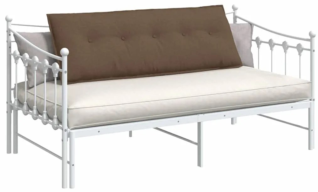 vidaXL Μαξιλάρι Πλάτης Καφέ 140 x 19 x 50 εκ ύφασμα