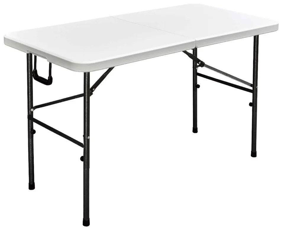 Τραπέζι Camping Βαλίτσα 122x60cm Λευκό 31-30827