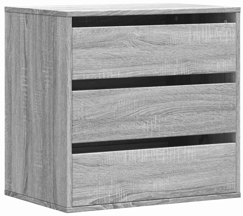 vidaXL Συρταριέρα Γκρι Sonoma 60x41x58 εκ. από Επεξεργ. Ξύλο