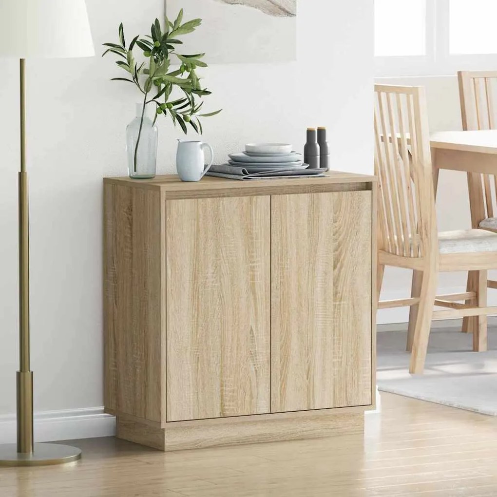 vidaXL Κομοδίνο Δρύς Sonoma 71 x 34.5 x 75 εκ. Επεξεργασμένο ξύλο