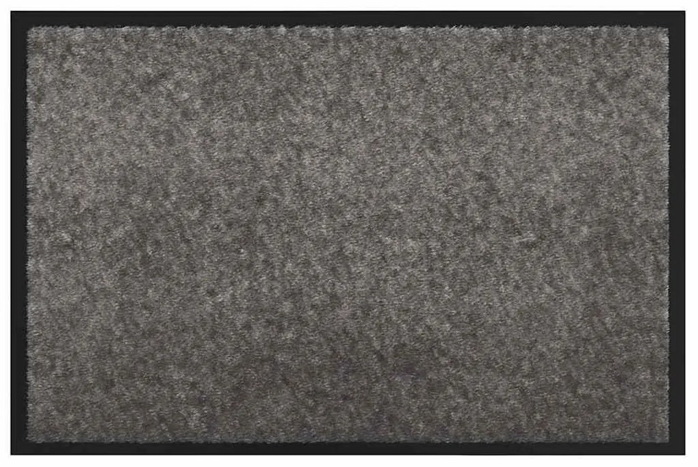 vidaXL Χαλάκι Εξώπορτας Ανοιχτό γκρι 60 x 40 x 1.2 εκ. Ύφασμα τέντι