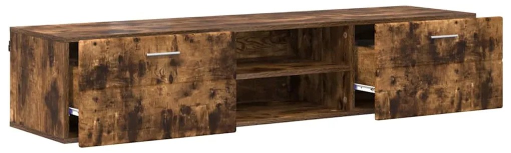 vidaXL Ντουλάπι TV Καπνιστή δρυς 150 x 39 x 30 εκ Επεξεργασμένο ξύλο