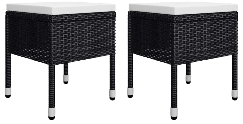 vidaXL Σετ Τραπεζαρίας Κήπου 5 Τεμαχίων Μαύρο